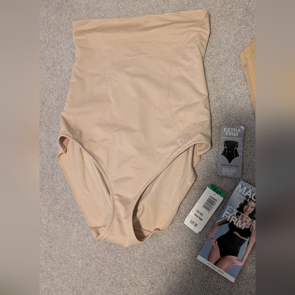 Naomi & Nicole Beige Extra Firm Anti-slip Shapewear Women's Size L